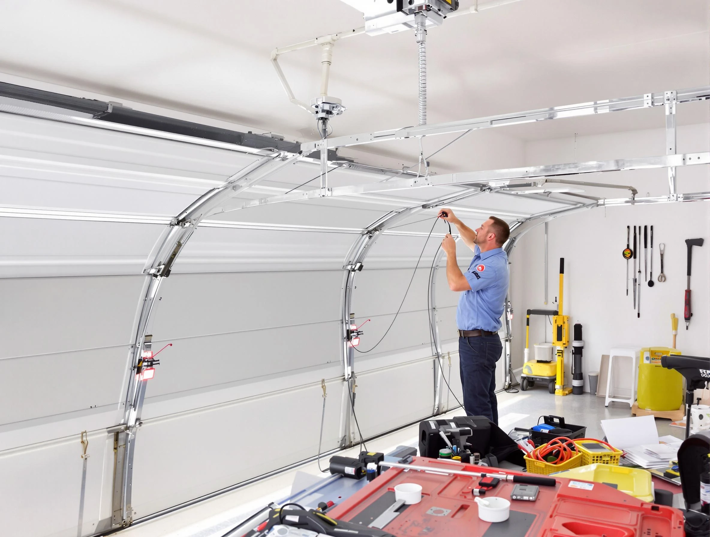 Garage door cable repair service by North Brunswick Garage Door Repair in North Brunswick